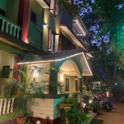 "Scenic Candolim Beach just 100 meters from Laliguras Villa Goa"