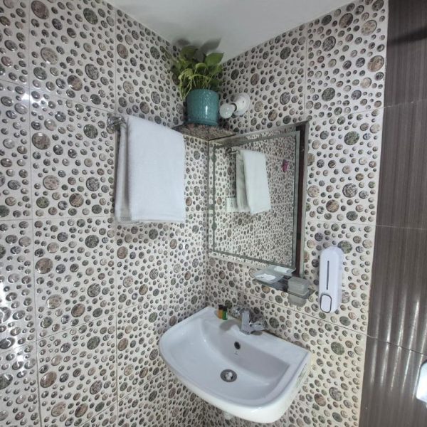 Attached bathroom with 24x7 hot water at Laligurasvilla in Goa